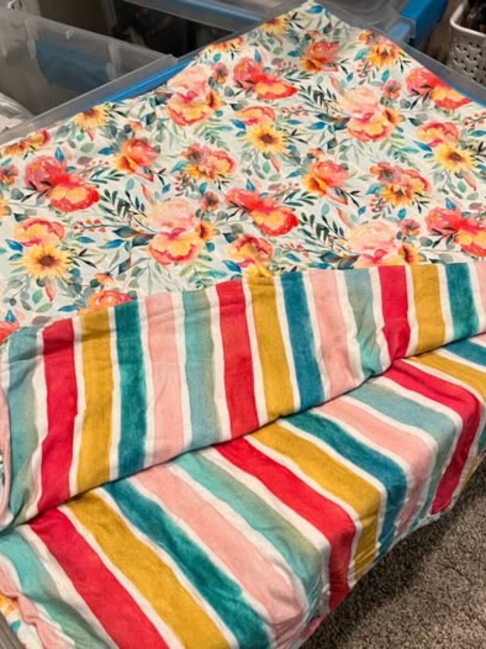 Birdie Bean Size: 40 x 40 small birdie blanket Olivia Small Bamboo